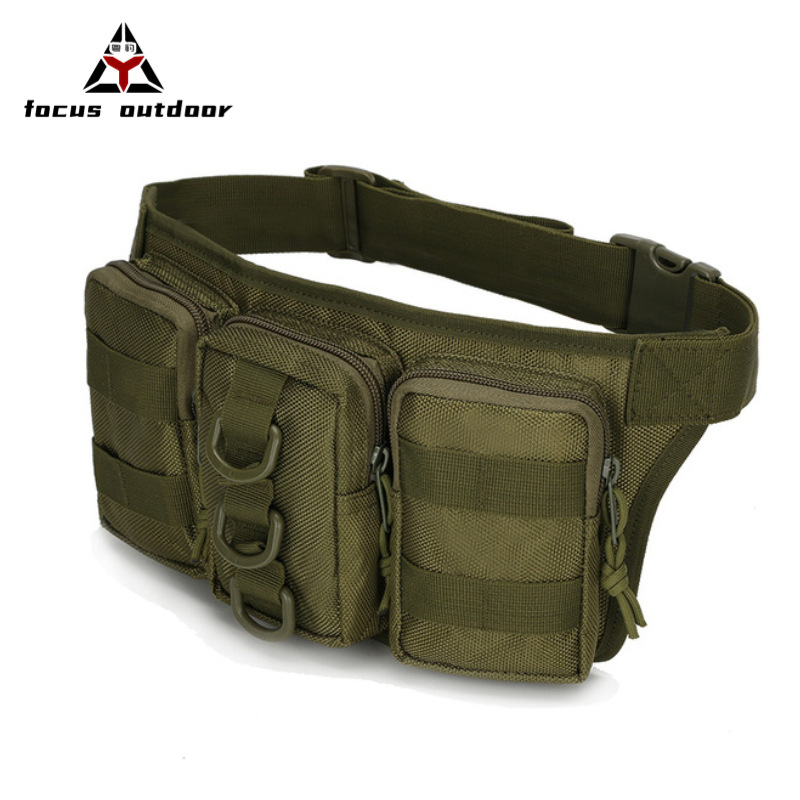 Bolsa de Cintura Táctica Multifuncional para Pesca, Estilo Militar, para Actividades al Aire Libre, Ligera, Impermeable, para Hombre