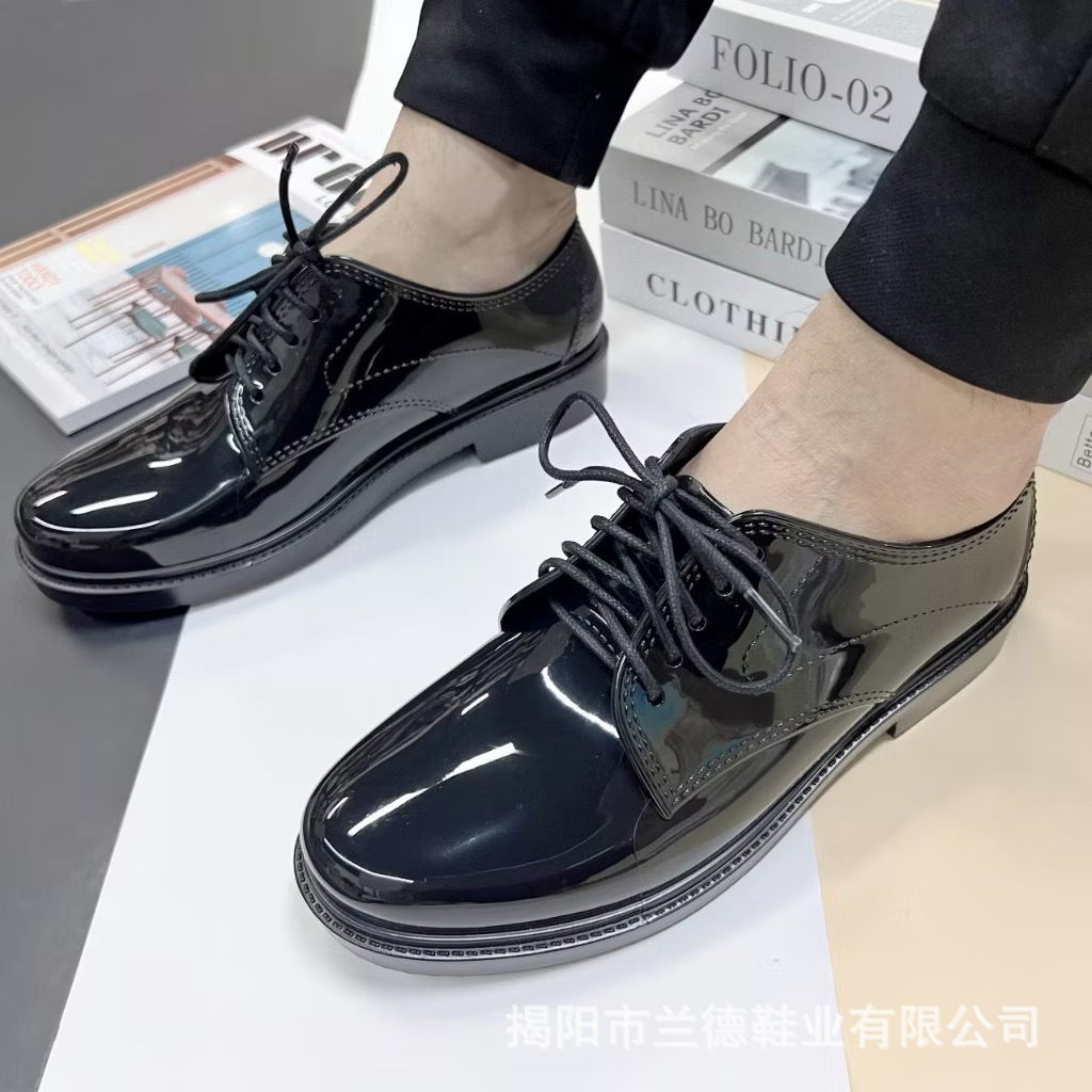 Comercio exterior transfronterizo zapatos de cuero formales de negocios de alta gama con cordones puntiagudos transpirables y brillantes zapatos derby de oficina de todo fósforo británicos