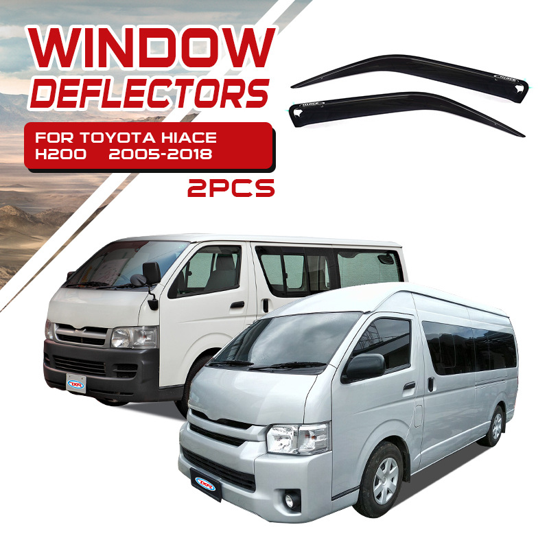 Adecuado para Toyota Sea Lion, ventana de protección de lluvia, ceja de lluvia Toyota Hiace H300 Window Deflector image 10