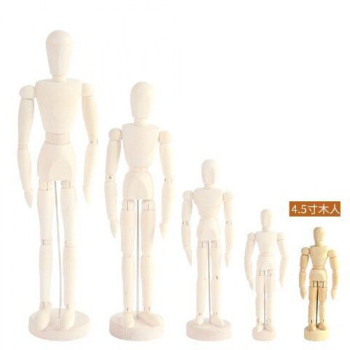 Doll Comic Tools Wooden Man Wooden Hand Model Sketch Puppet Movable Human Body Model Joints Amazon
