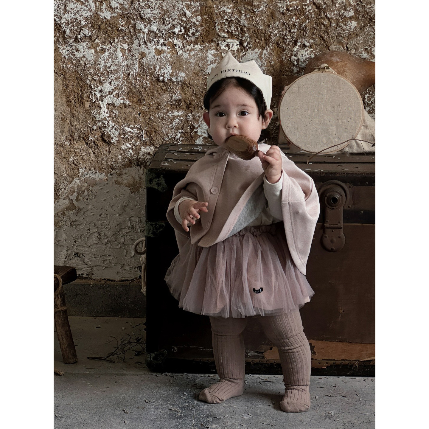 婴童假两件打底裙裤2025春秋新款无骨连裤袜女宝宝蓬蓬网纱公主裙