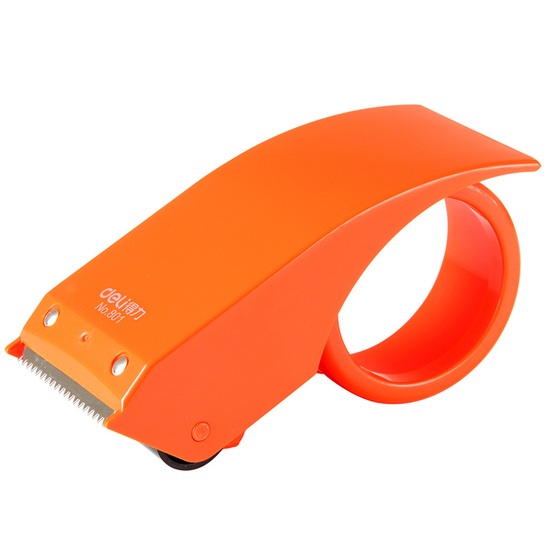 DeLi 803 máquina de cinta de ahorro de mano de obra 6cm cortador de cinta transparente máquina de embalaje de mano grande image 11