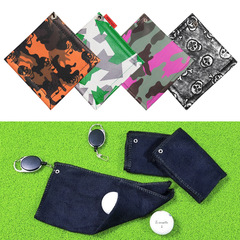 Piramalo Neoprene Korean style golf towel for all seasons Easy-pull buckle golf cleaning towel