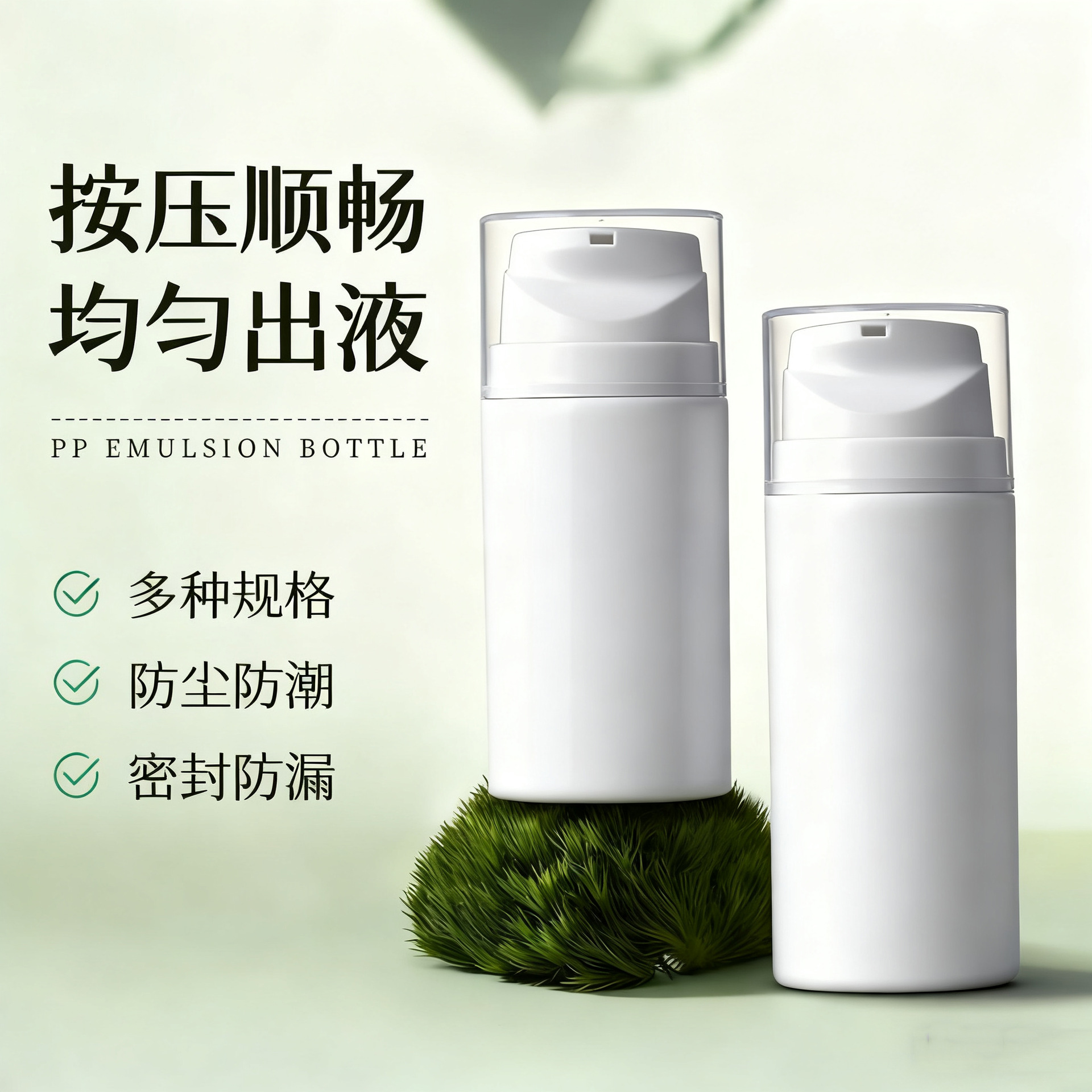 厂家供应PP水乳真空分装瓶 按压式多规格乳液瓶 旅行小样真空瓶