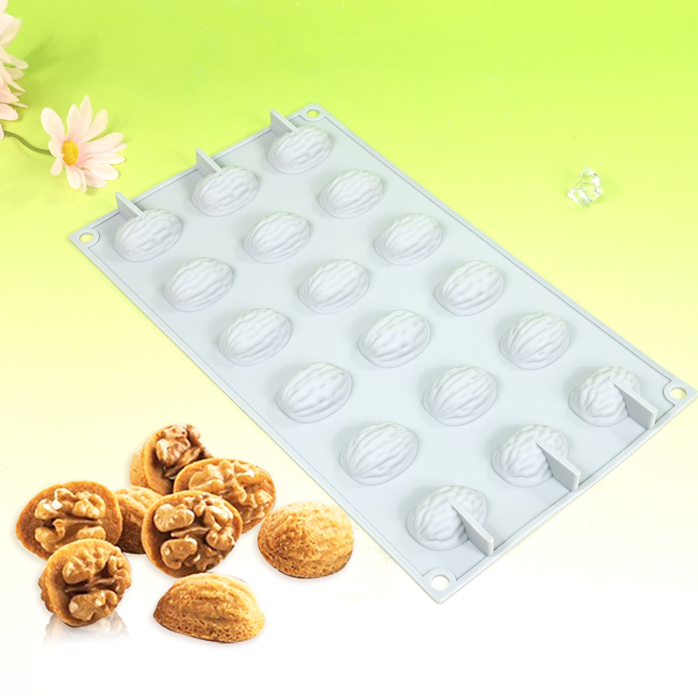 Fruta simulada Luchu Molde de silicona Castaño Ramas de maní Molde de pastel Queso de concha Molde de decoración de plato chino