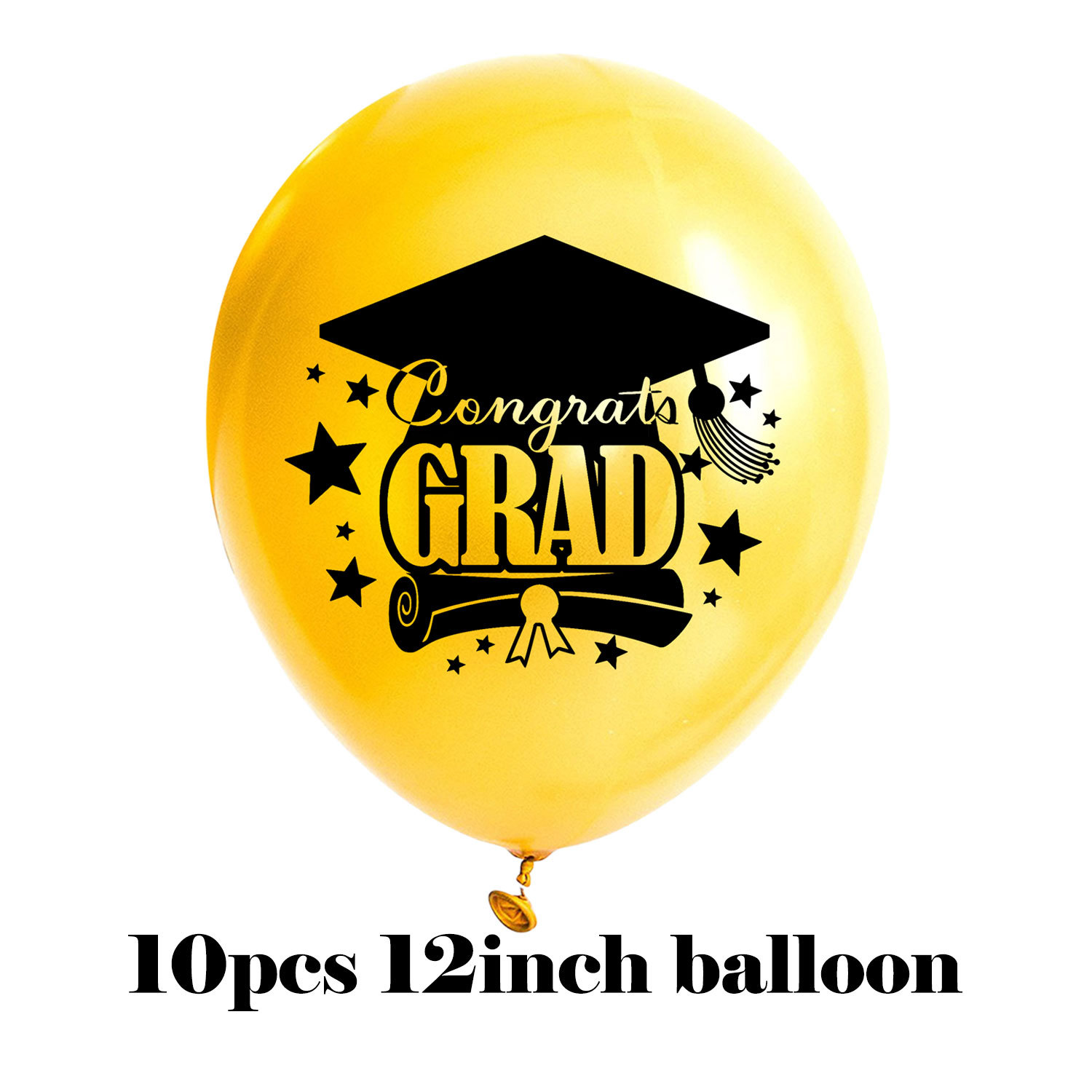 Temporada de graduación de Oro Negro Felicitar Grad carta globo felicitaciones fiesta de posgrado globo de lentejuelas