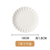 Ceramic white dinner plate home use