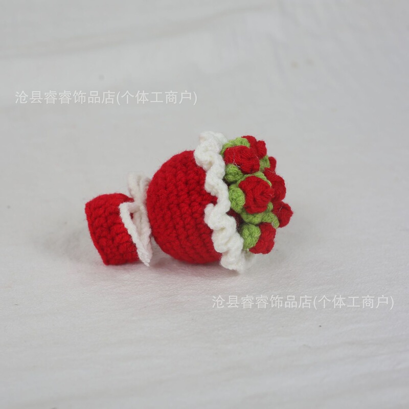 ウールハンドブーケ教師の日母の日バレンタインデーギフトギフトローズ小さな花束卸売|undefined