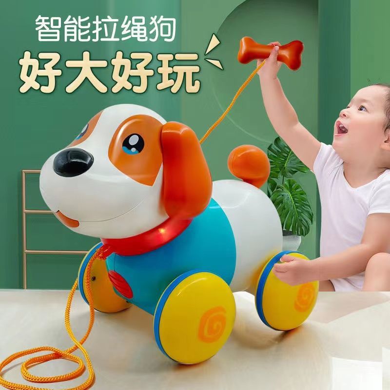 Speaking electric music toy with cord