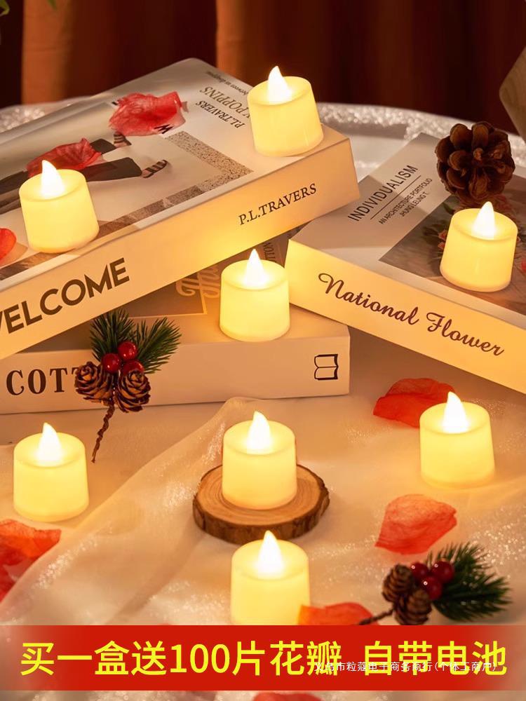 LED electronic candle light atmosphere romantic proposal creative…