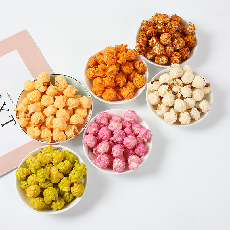 Pvc Spherical Simulation Popcorn Model DIY Colorful Popcorn Pretend Play Toy Popcorn Photography Prop