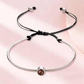 跨境热销100种语言我爱你钛钢手镯手绳小清新简约手饰图片定 制