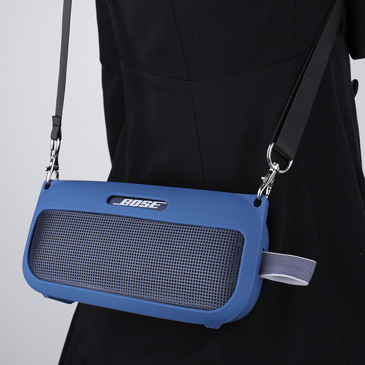 Suitable for Bose SoundLink Flex protective case Bluetooth speaker silicone case audio drop-resistant shoulder bag