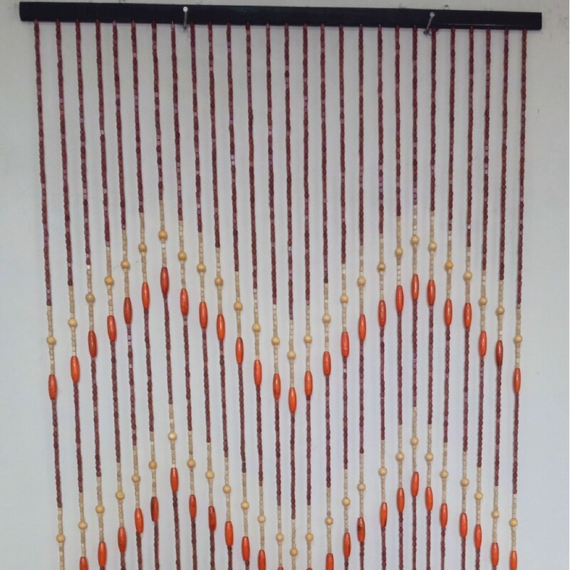 Annual hot selling wooden bead partition curtain factory direct in stock