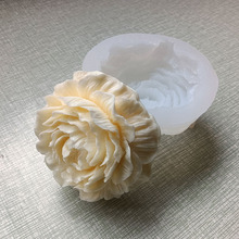 立体牡丹花情人节香薰蜡烛模具 翻糖蛋糕果冻布丁慕斯diy手工皂模
