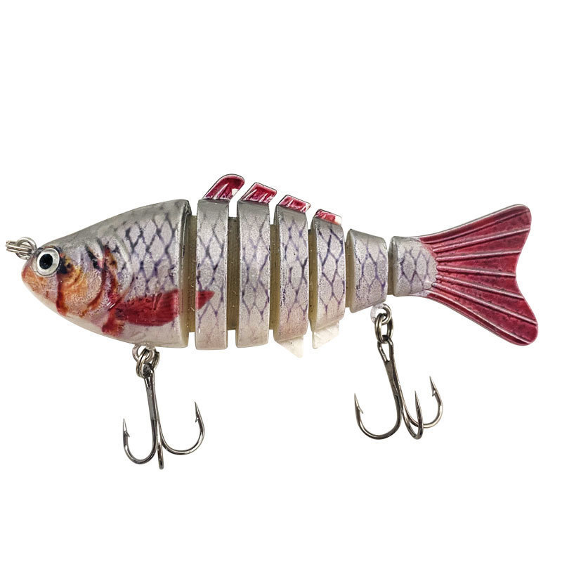 メーカー Luya ハードベイトマルチセクション魚模擬餌 10 センチメートル/15 グラムプラスチック 7 セクション餌マルチカラー|undefined