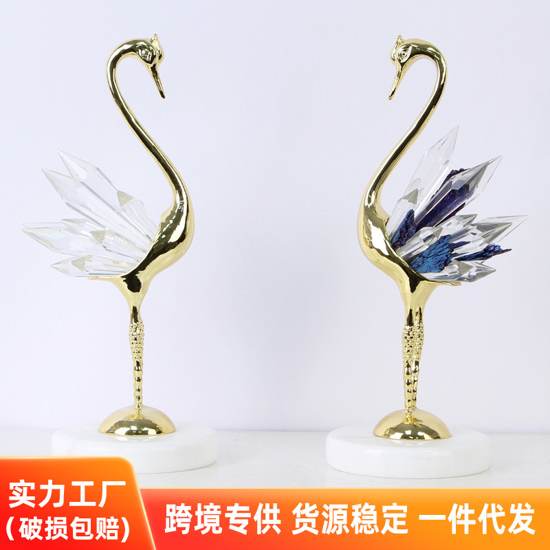 Crystal Stone Swan Light Luxury Home Decoration Desktop Ornaments Living Room Tv Cabinet Wine Cabinet Bookcase Decoration Housewarming Gift Crystal Stone Swan Light Luxury Home Decoration Desktop Ornaments Living Room Tv Cabinet Wine Cabinet Bookcase Decoration Housewarming Gift