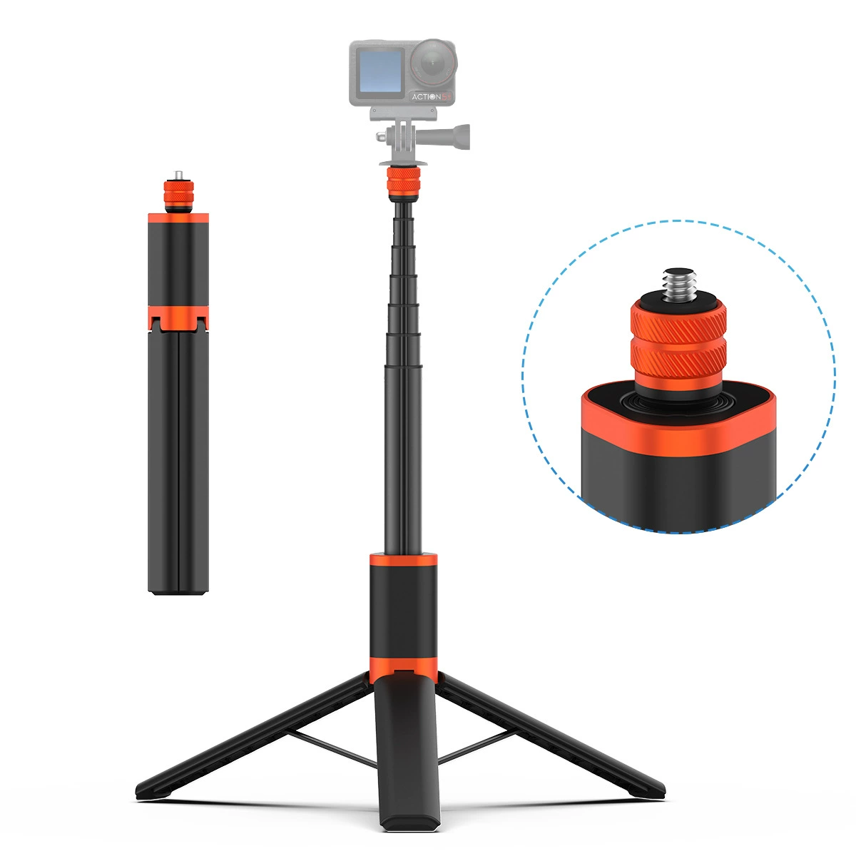 DJI, tripod, sports handheld camera, small telescopic tubing
