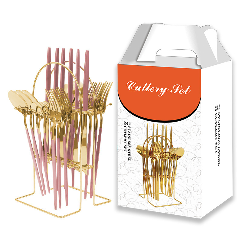 D타입 [행거] 골드+핑크 24종세트