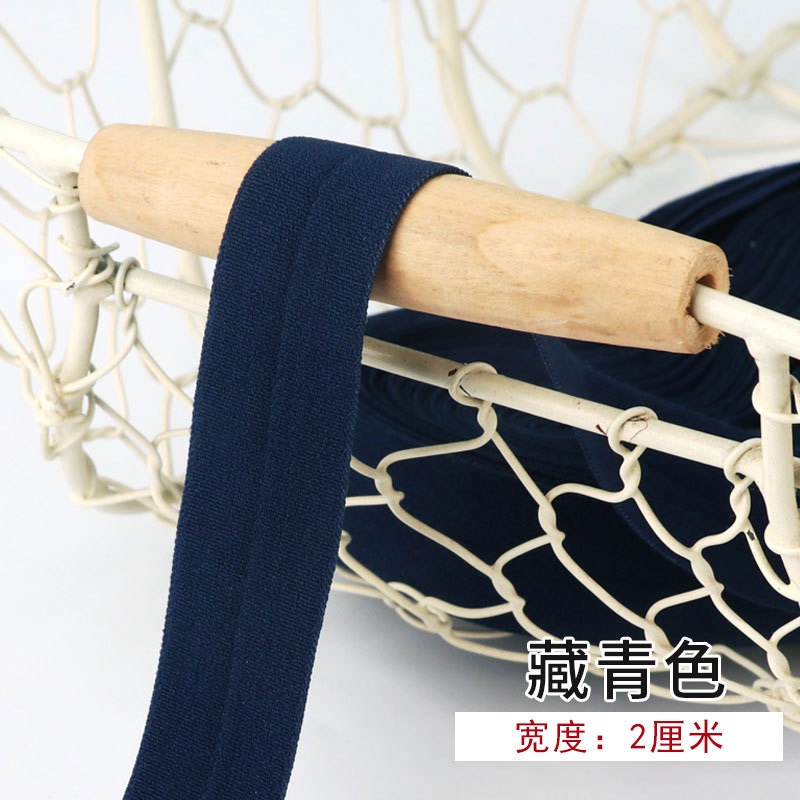 Tira de borde elástico de algodón accesorios de tela tira de borde de ropa de bebé cinta ropa interior banda elástica correa de tela plegable