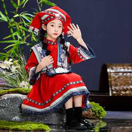 三月三儿童壮族服装广西少数民族男女童瑶族彝土家族铜族苗族服饰