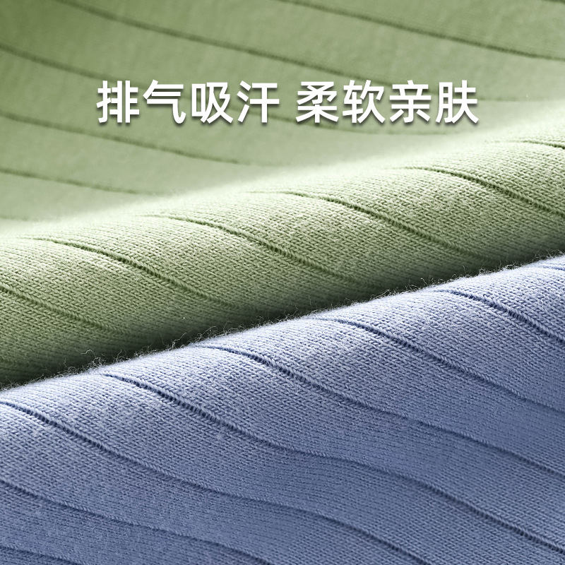 Ropa interior para hombres Pantalones cuadrangulares transpirables de algodón puro para hombres Pantalones bóxer sueltos a rayas Pantalones cortos de personalidad de cintura media Cabeza