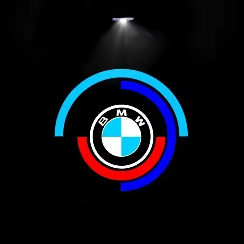 lámpara de bienvenida adecuada para la puerta de BMW lámpara de atmósfera de decoración lámpara de luz de piso lámpara de proyección láser