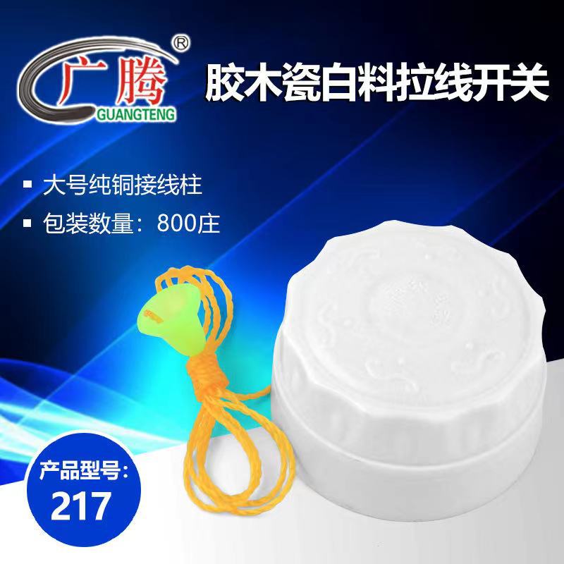 GT-217优质瓷白电玉粉（全新料）拉线开关