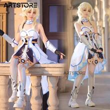 Game Genshin Impact Traveler Lumine Cosplay Costumes Lumine