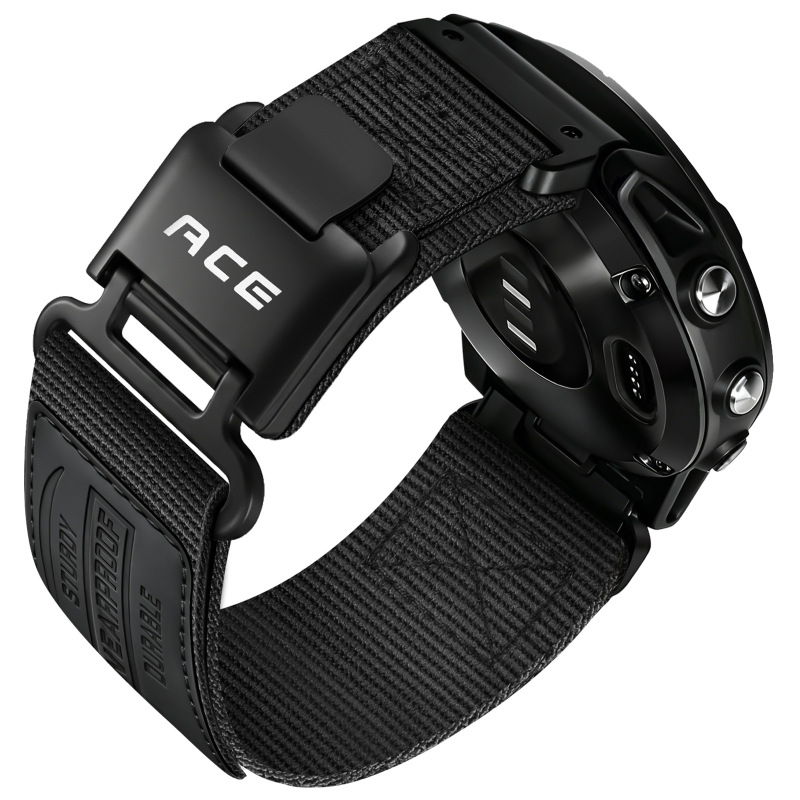 Source Factory: Suitable for Garmin's Full Range of Magnetic Nylon Watch Straps, 22/26mm, Multiple Specifications, Sports Replacement Wristbands Source Factory: Suitable for Garmin's Full Range of Magnetic Nylon Watch Straps, 22/26mm, Multiple Specifications, Sports Replacement Wristbands