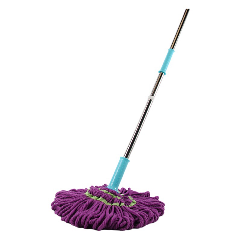 Mopa manos libres, de secado rápido, sin arrugas, mopa giratoria manos libres, mopa de fibra de algodón, mopa doméstica para limpieza sin esfuerzo, venta al por mayor.