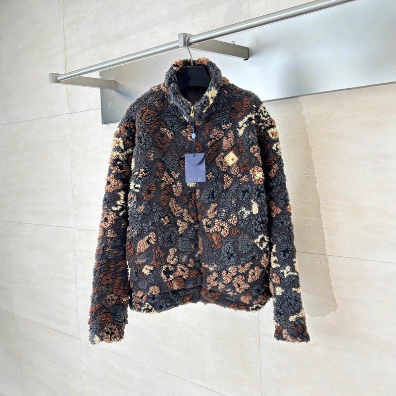 Correct Version 25Fw New Co-Branded Reversible Lamb Wool Jacket Trendy Brand Male and Female Stars Same Style Versatile Jacket