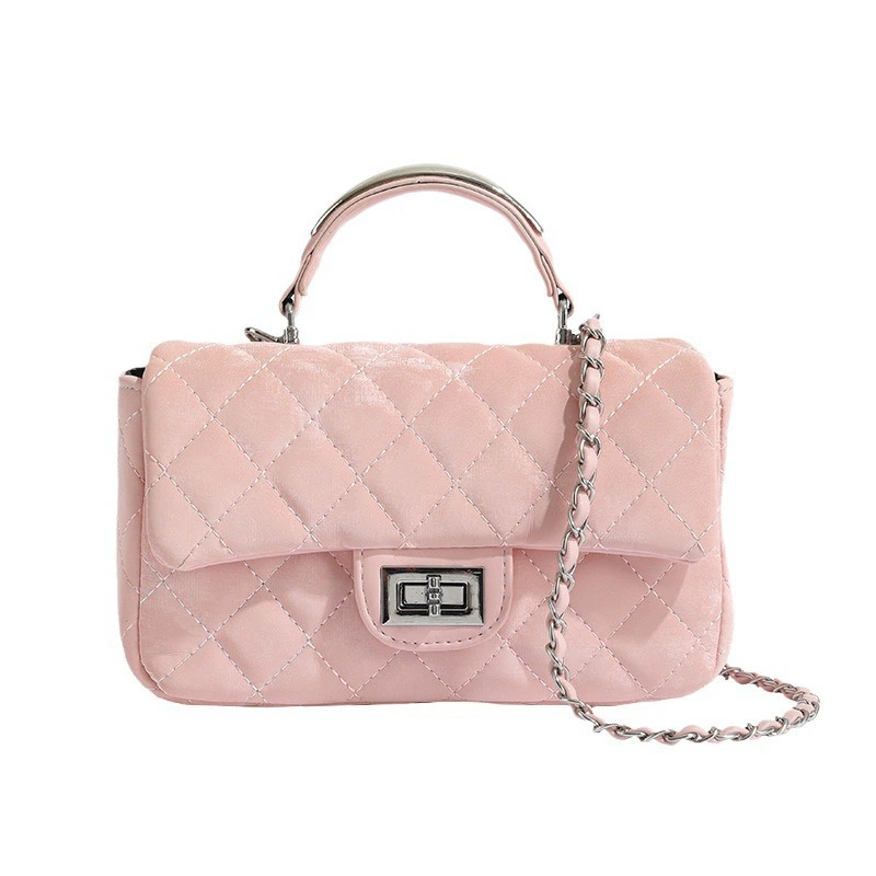 Сумка через плечо, универсальная лямка, цепь, стиль Chanel, высокий уровень, цепочная сумка