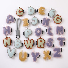 创意皮革26英文字母车钥匙扣包包挂件背包挂饰情侣钥匙链配饰批发