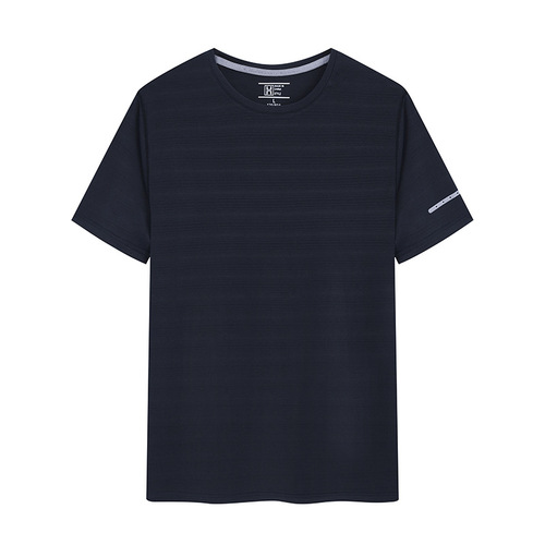 Spandex quick-drying T-shirt customized logo work clothes sports round neck short-sleeved customized cultural advertising shirt workwear printing