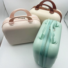 批发手提箱带轻便化妆包14寸收纳行李箱新款女皮箱登机伴手礼箱子