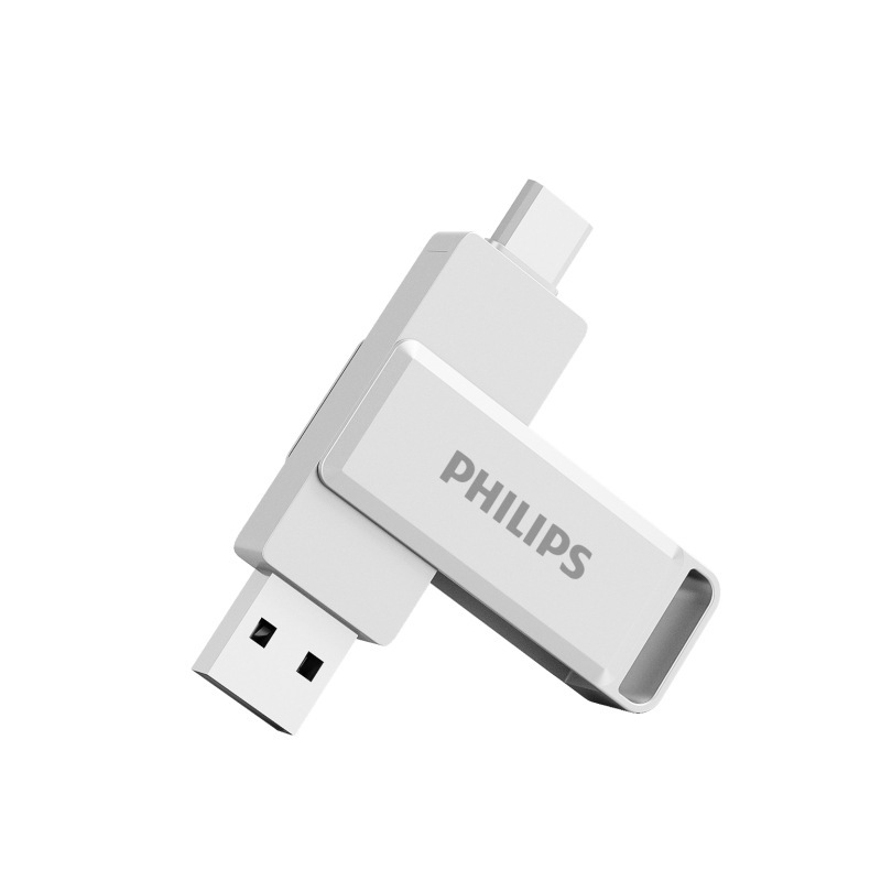 フィリップス USB フラッシュドライブ 61UT-l 高速 Type-C デュアルポート USB3.2 携帯電話とコンピュータ兼用印刷ロゴ彫刻|undefined