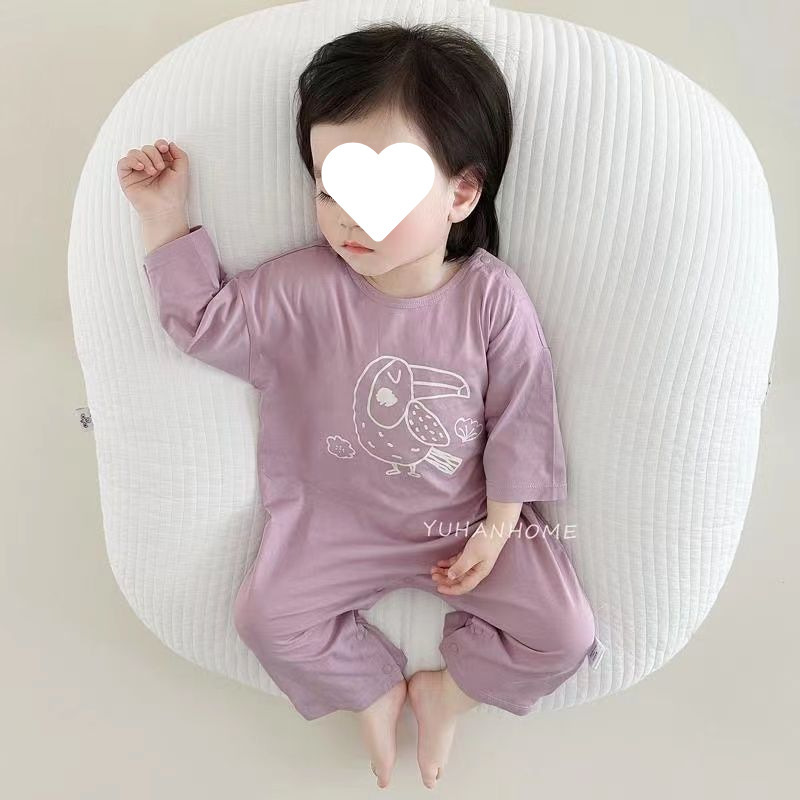 ベビージャンプスーツ春と夏の新しい純綿ベビー薄いハーレム子供のアンチキックキルト寝袋空調服ホーム服|undefined