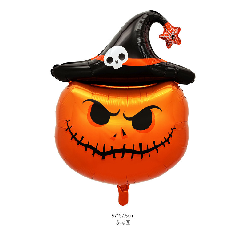 新しいハロウィンゴーストフェスティバルアルミフィルムバルーン 4D 立体カボチャハロウィンゴーストパーティーゴースト漫画バルーン|undefined
