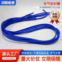 硅橡胶充气密封圈条形耐高温硅橡胶密封圈灭菌柜充气密封气囊插入