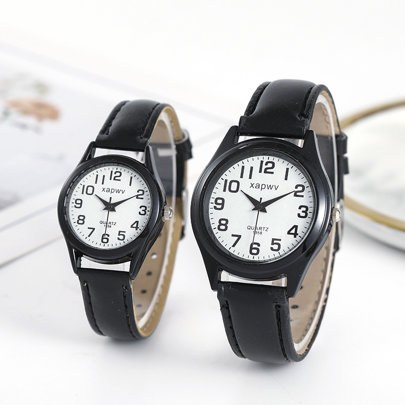 New Cross-Border Imitation Belt Watch Couple Model Genuine Student Men's Watch Fashion Trend Yiwu Watch Wholesale