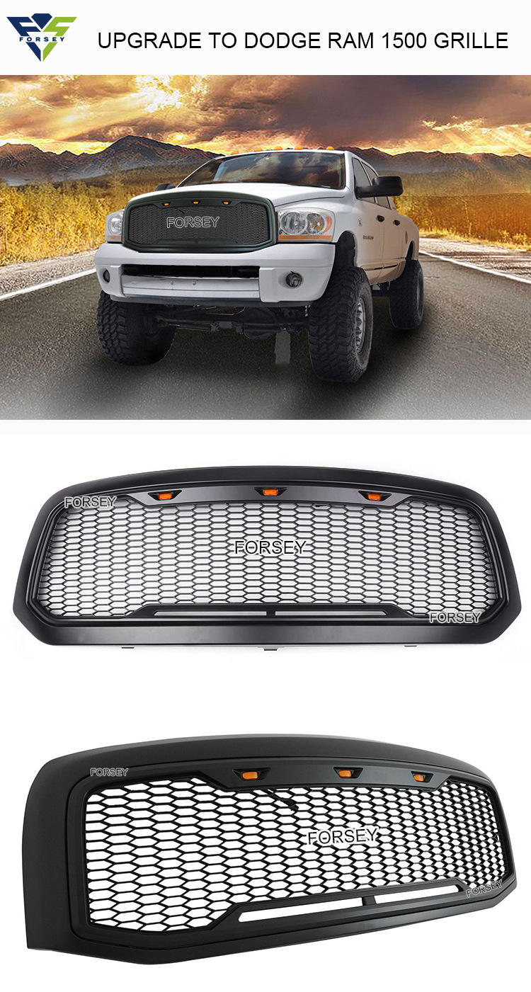 Suitable for 2013-2017 Dodge Ram 1500 modification and upgrade of front grille and front bumper