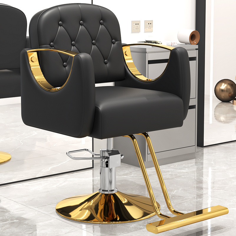 Fábrica directa de sillas de peluquería taburetes de peluquería asiento giratorio elevador para salón de peluquería silla de corte de pelo giratorio