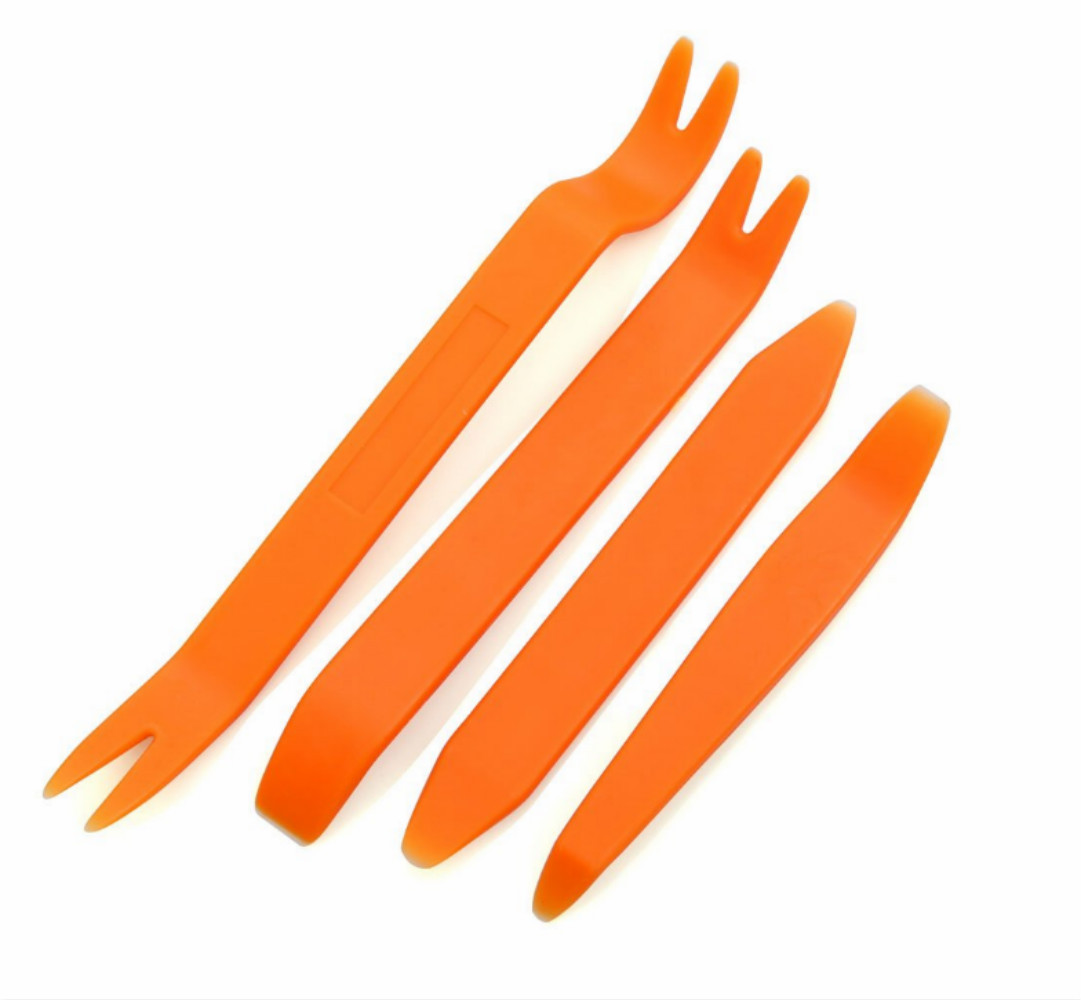 Herramienta de desmontaje de audio del coche panel de la puerta del coche interior desmontaje hebilla destornillador palanca herramienta de coche