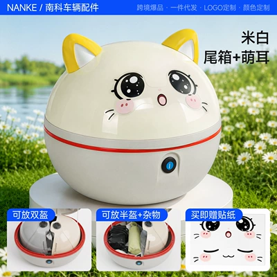 trunk or rear compartment of electric vehicles, Electric car tail box - off-white-cute-tailstock-not-included