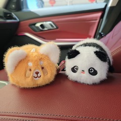 フリップ変身レッサーパンダ人形リトルアライグマ人形装飾品人形キーホルダーぬいぐるみコンパニオン人形