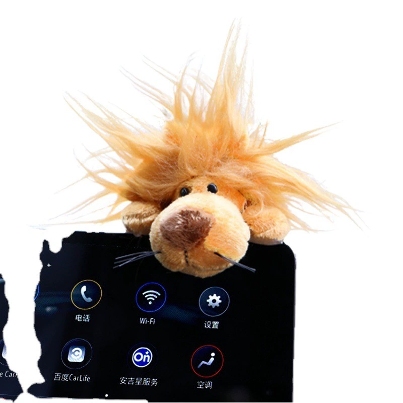 Автомобиль лежачий экран кукла креативное зеркало заднего вида украшения автомобиль мультфильм центральная консоль Дисплей украшения мужчины