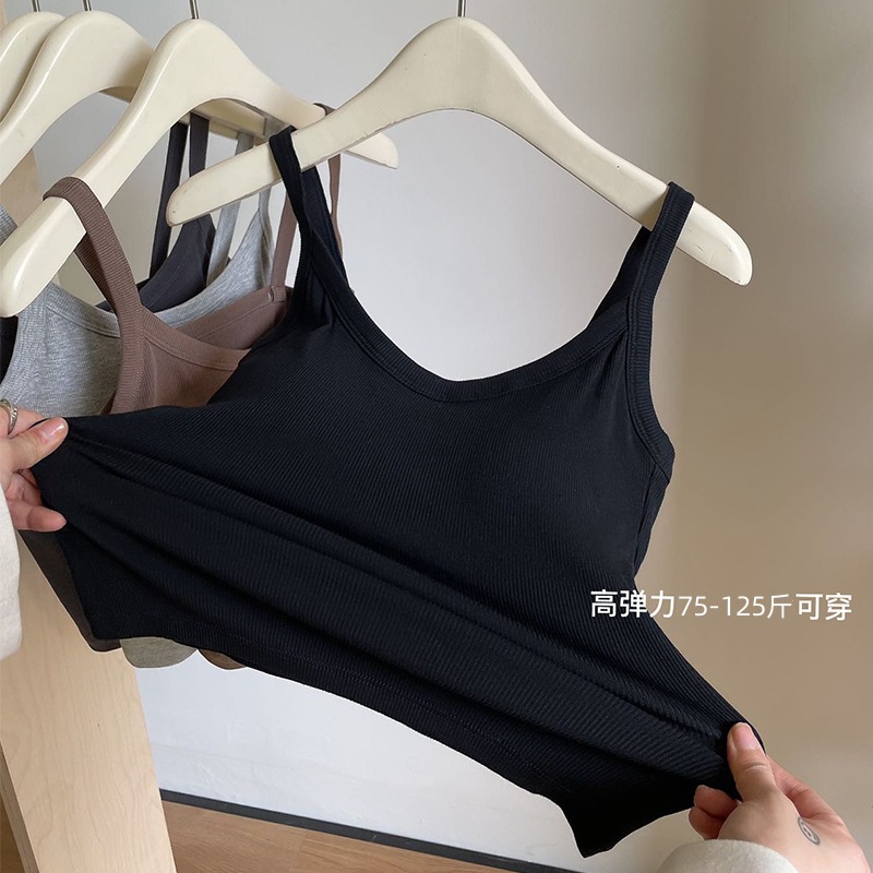 Belleza espalda camisola ropa exterior de las mujeres de verano delgada taza fija de una sola pieza Chaleco de todo partido ropa interior tubo superior