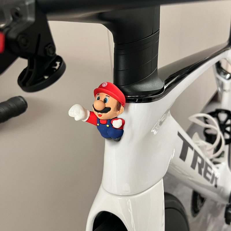 Road mountain bike decoration small accessories doll cute small ornaments electric car stickers 3d