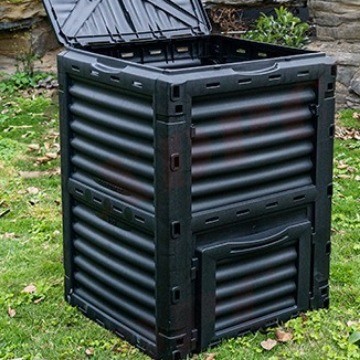 Caja de compostaje al aire libre residuos de cocina caseros cubo de compostaje de hojas caídas transfronterizas jardín patio residuos orgánicos caja de compostaje aeróbica